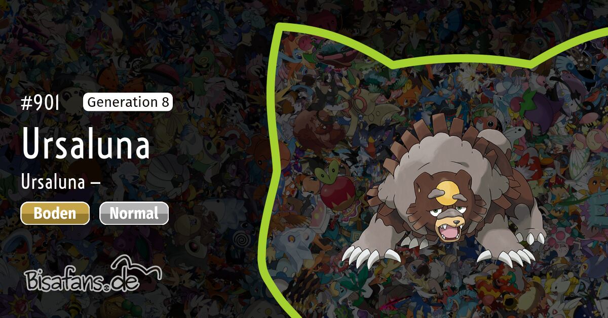 901 Ursaluna im Pokédex Bisafans de