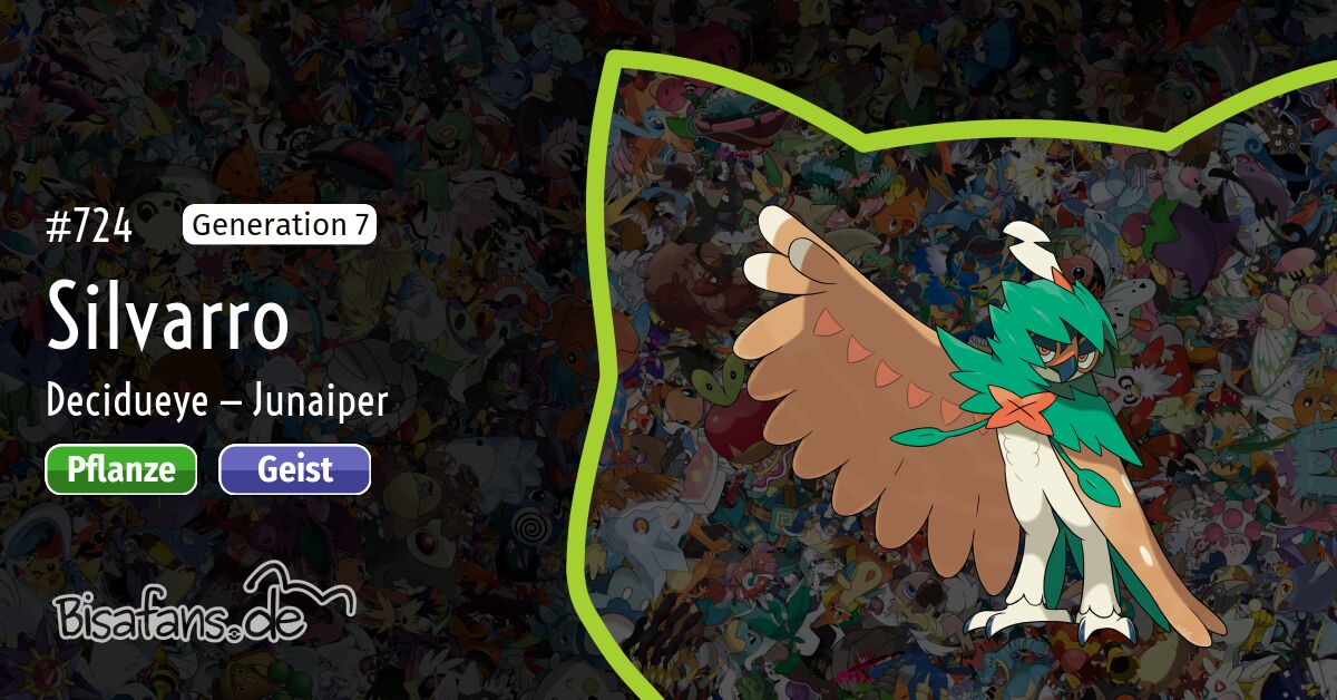 Decidueye - #724 -  Pokédex