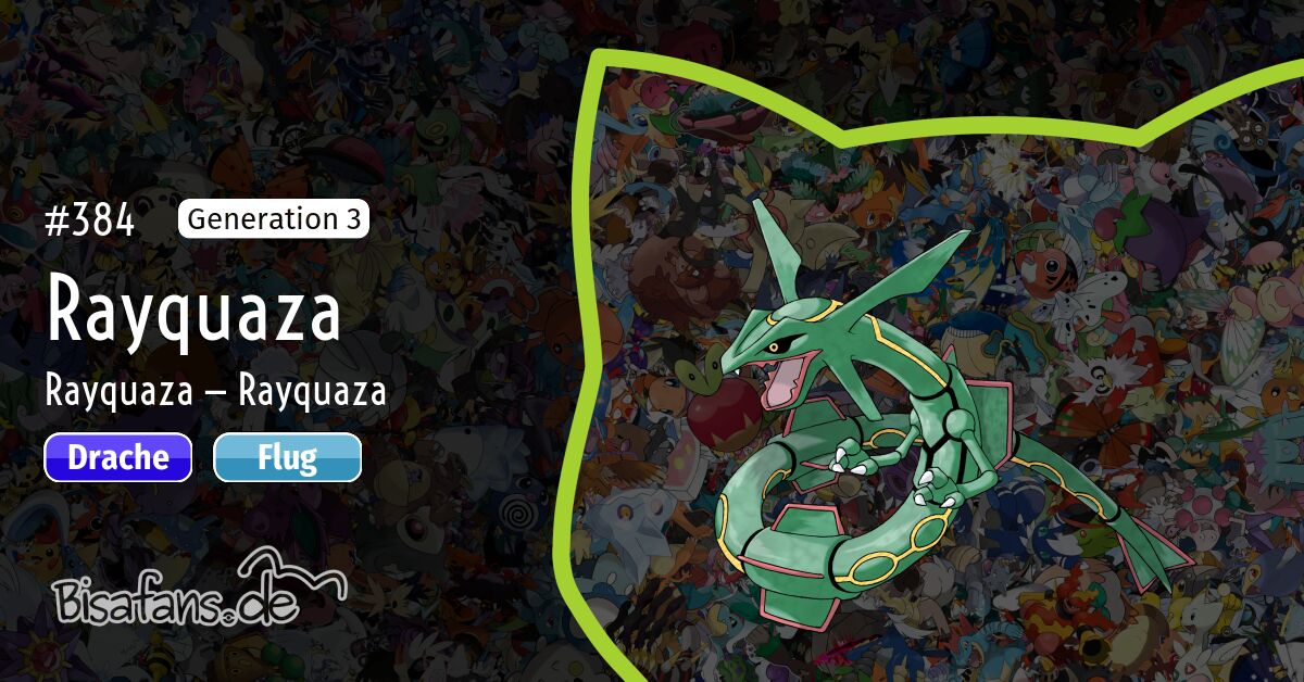 384 — Rayquaza Im Pokédex — Bisafansde